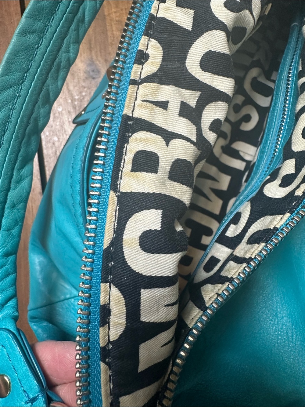 Marc by Marc Jacobs Turquoise Soft Leather Shoulder Bag - Picture 8 of 10